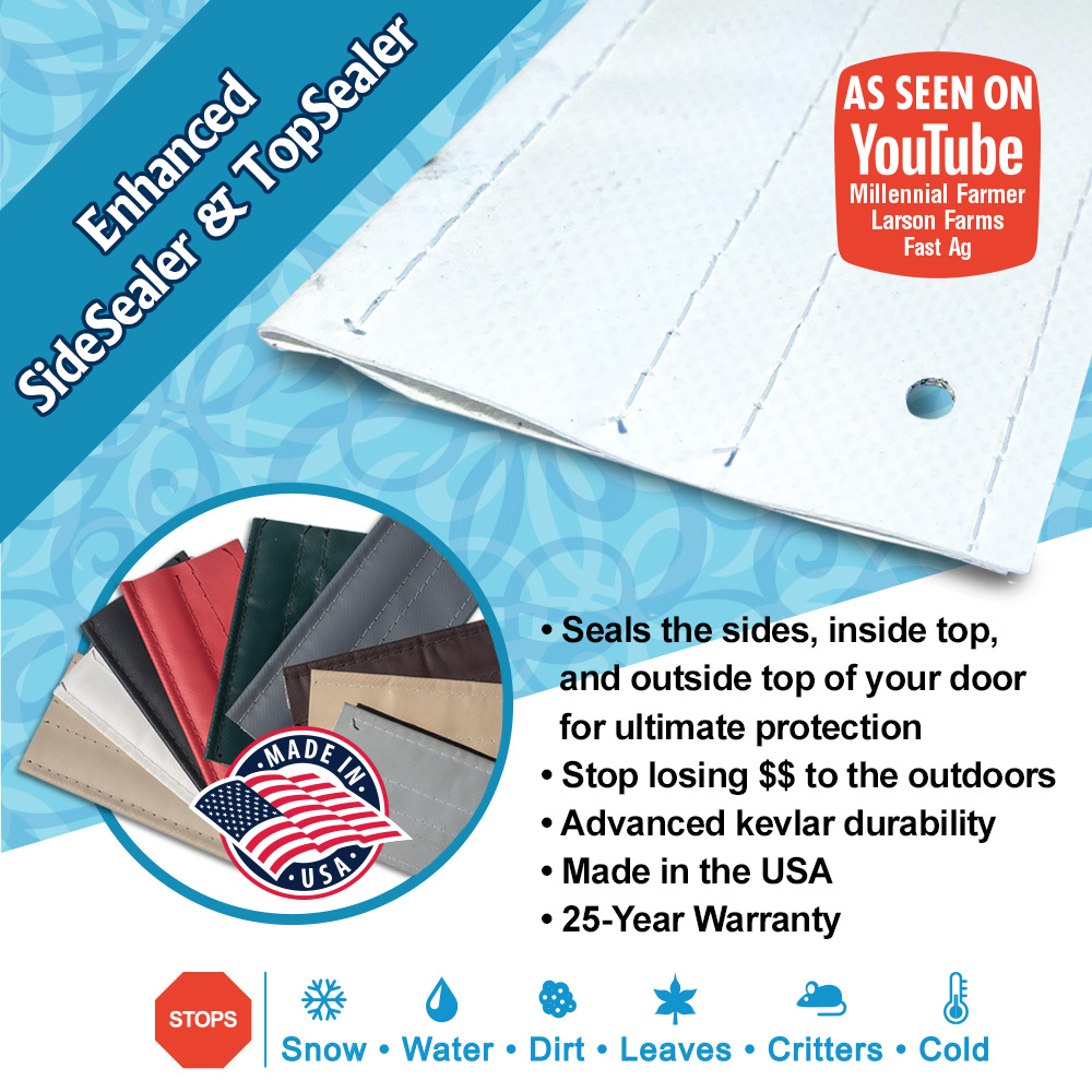 Enhanced Premium Garage Door SideSealer™ and TopSealer™